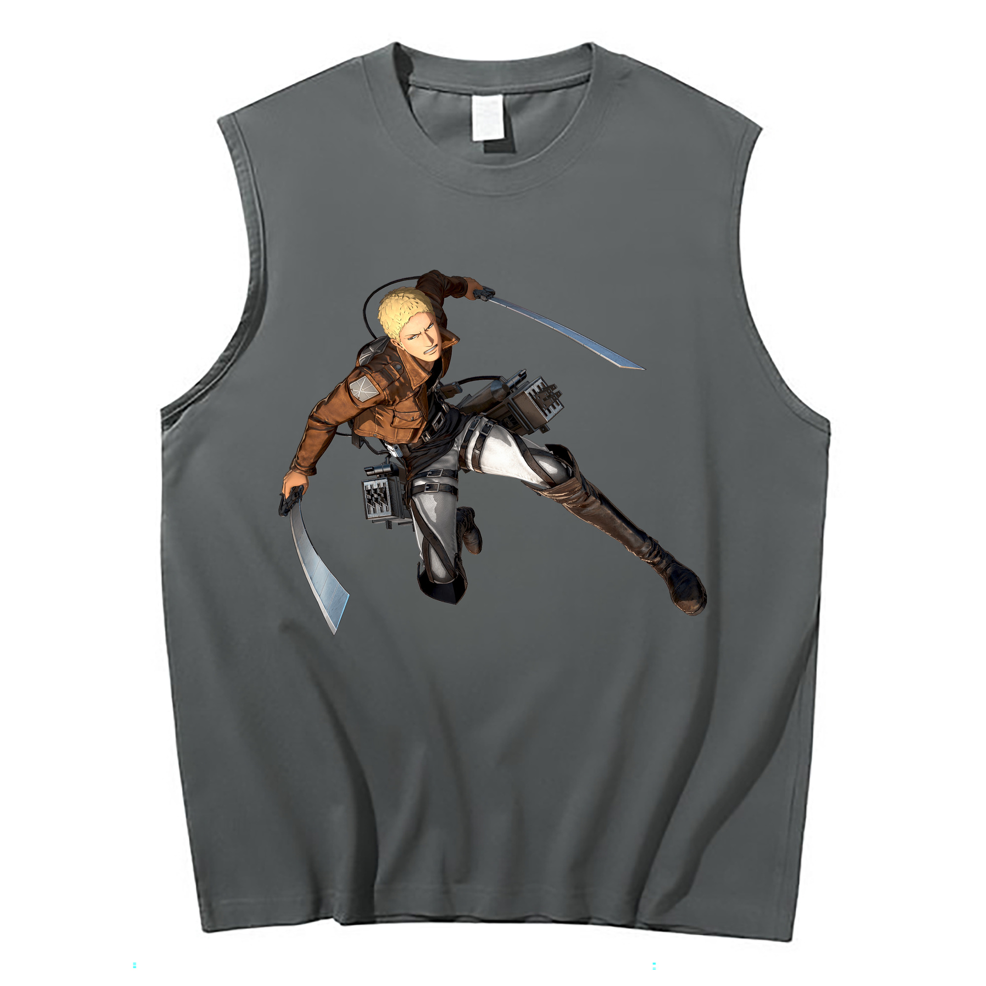 （画像用） 進撃の巨人 ライナー・ブラウン Attack on Titan Reiner Braun コットン100％タンクトップ（フロントプリント）